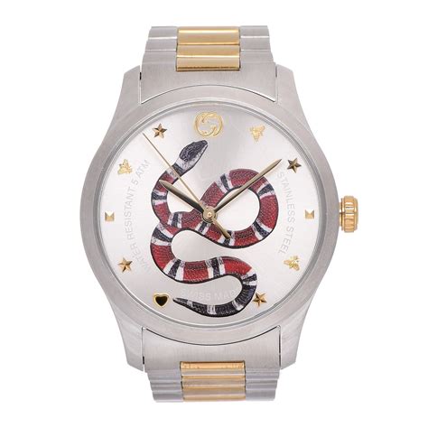 gucci watch snake gold|watch Gucci snake video.